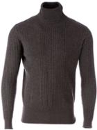 Side Slope Turtle Neck Sweater