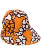 3.1 Phillip Lim Floral Print Sun Hat - Orange