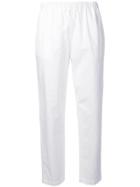 Erika Cavallini Tapered Cropped Trousers - White