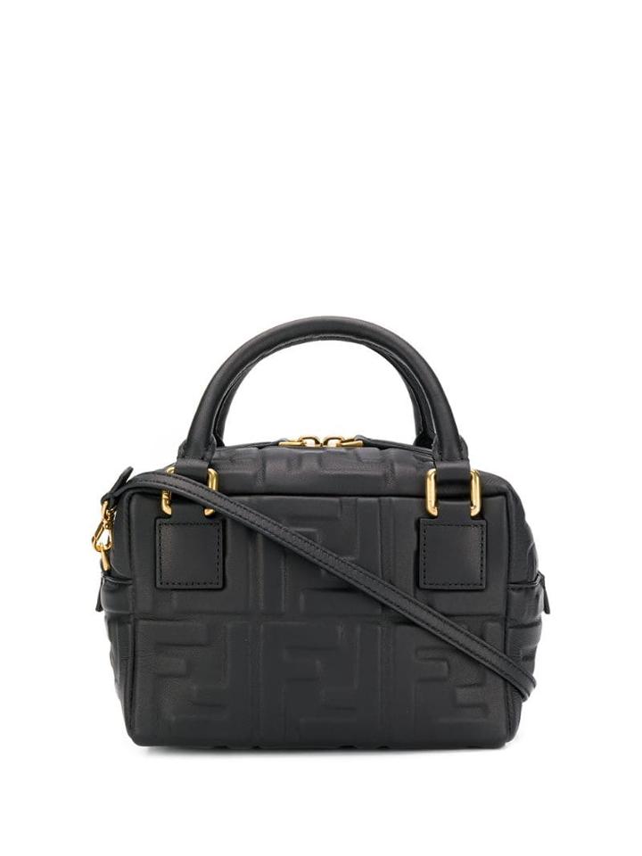 Fendi Ffreedom Embossed Shoulder Bag - Black