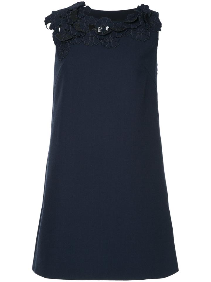 Lanvin Floral Collar Dress - Blue
