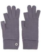 Rick Owens Knitted Gloves - Blue
