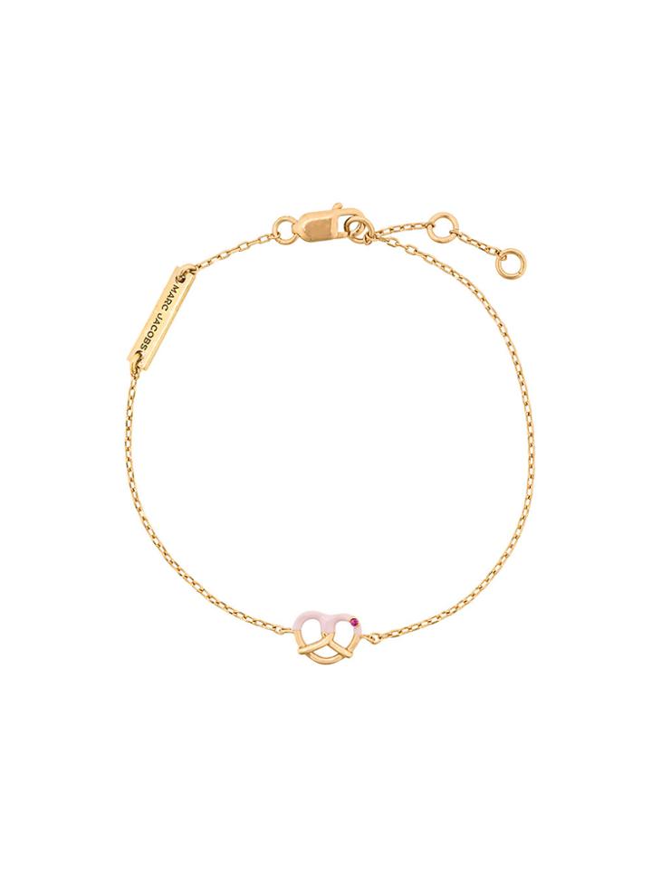 Marc Jacobs Enameled Pretzel Bracelet - Metallic