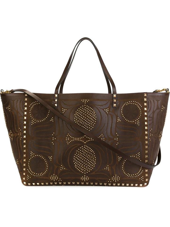 Valentino Garavani Studded Reversible Trapeze Tote