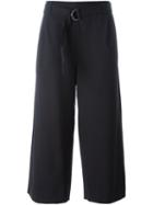 Brunello Cucinelli Cropped Trousers, Women's, Size: 46, Black, Polyamide/polyester/spandex/elastane/virgin Wool