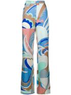Emilio Pucci Printed Straight-leg Trousers - Pink