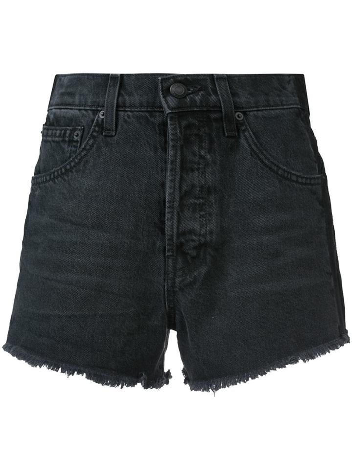 Derek Lam 10 Crosby Drew High-rise Classic Cut-off Short - Blue