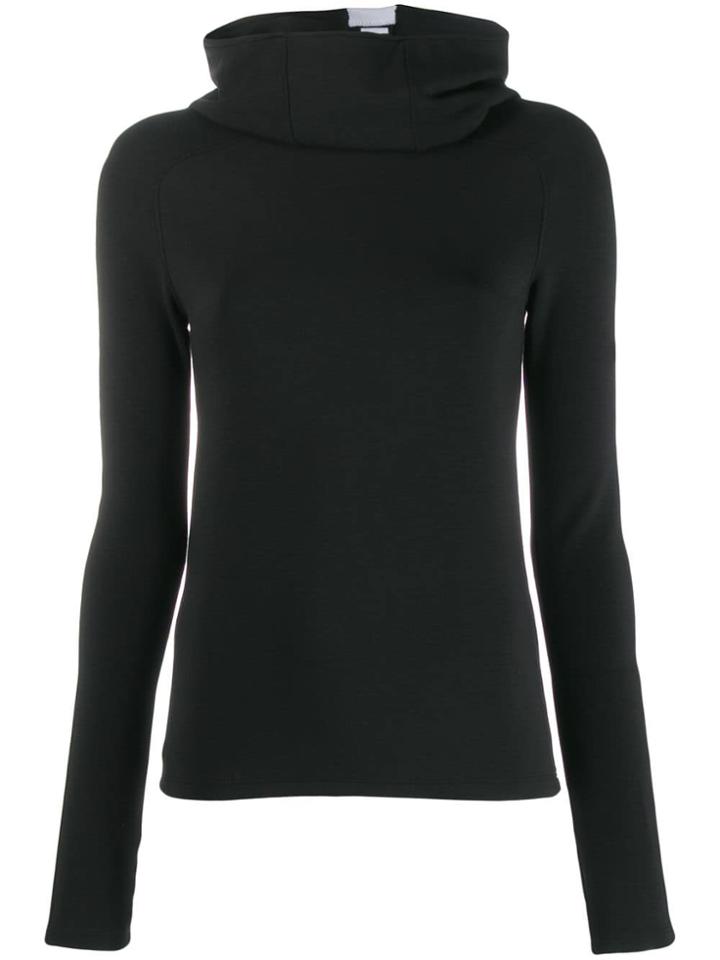 Paco Rabanne Back Logo Stripe Comfort Hoodie - Black