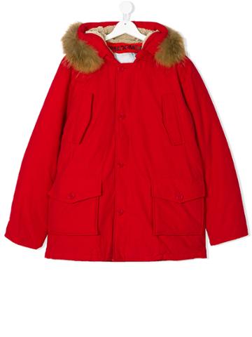 Freedomday Junior Hooded Coat - Red