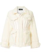 Undercover Short Shearling Jacket - White