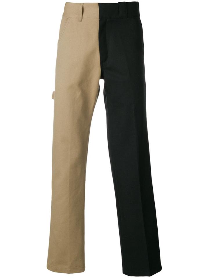 Gosha Rubchinskiy Bi-colour Cargo Trousers - Nude & Neutrals