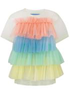 Viktor & Rolf Rainbow Stripes Ruffle Top - Yellow