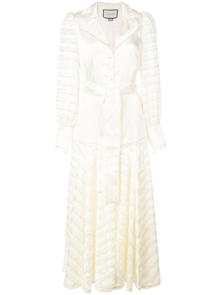 Alexis Juliska Sheer-panelled Dress - White