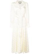 Alexis Juliska Sheer-panelled Dress - White