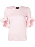 Paule Ka Ruffled Sleeve Top - Pink