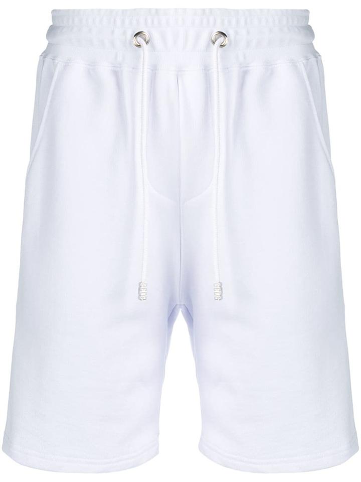 Gcds Side Logo Stripe Track Shorts - White