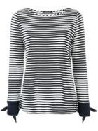 Luisa Cerano Striped Knitted Top - Blue