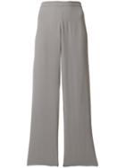Erika Cavallini Straight Cropped Trousers - Grey