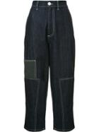 Marni - Cropped Denim Trousers - Women - Cotton/linen/flax/cashmere - 42, Blue, Cotton/linen/flax/cashmere