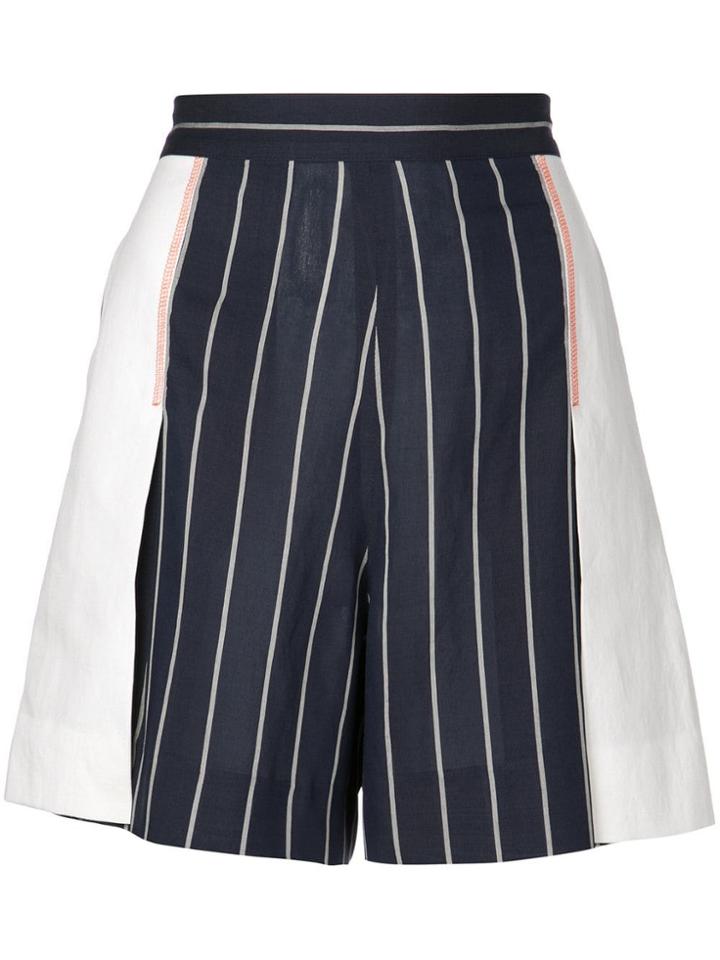 Tome Striped Shorts - Blue