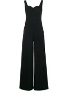 Osman Sweetheart Neck Jumpsuit, Women's, Size: 8, Black, Viscose/spandex/elastane/wool