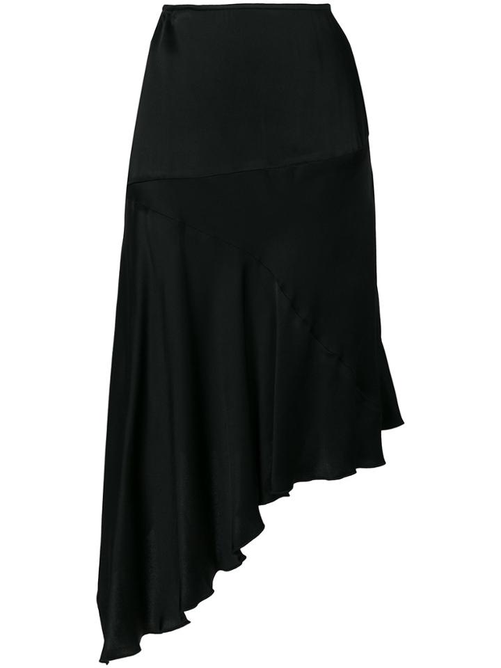 Romeo Gigli Vintage Fluid Asymmetric Skirt - Black