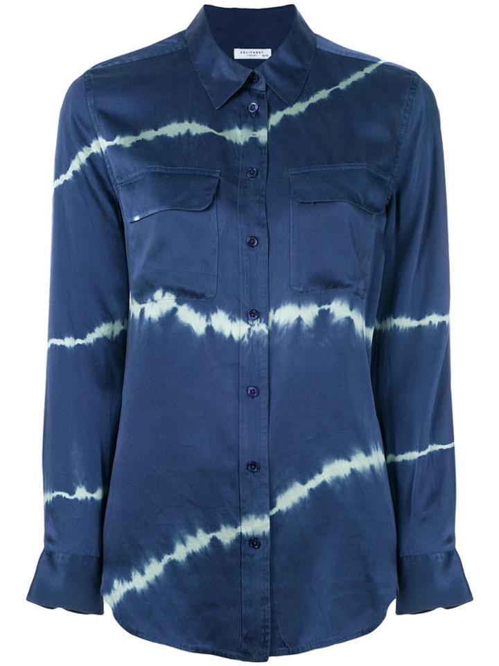 Equipment Patterned Shirt - Blue