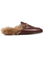 Gucci Slipper Princetown In Pelle - Red