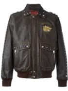 Diesel 'l-greif' Jacket, Men's, Size: Medium, Brown, Leather/polyester