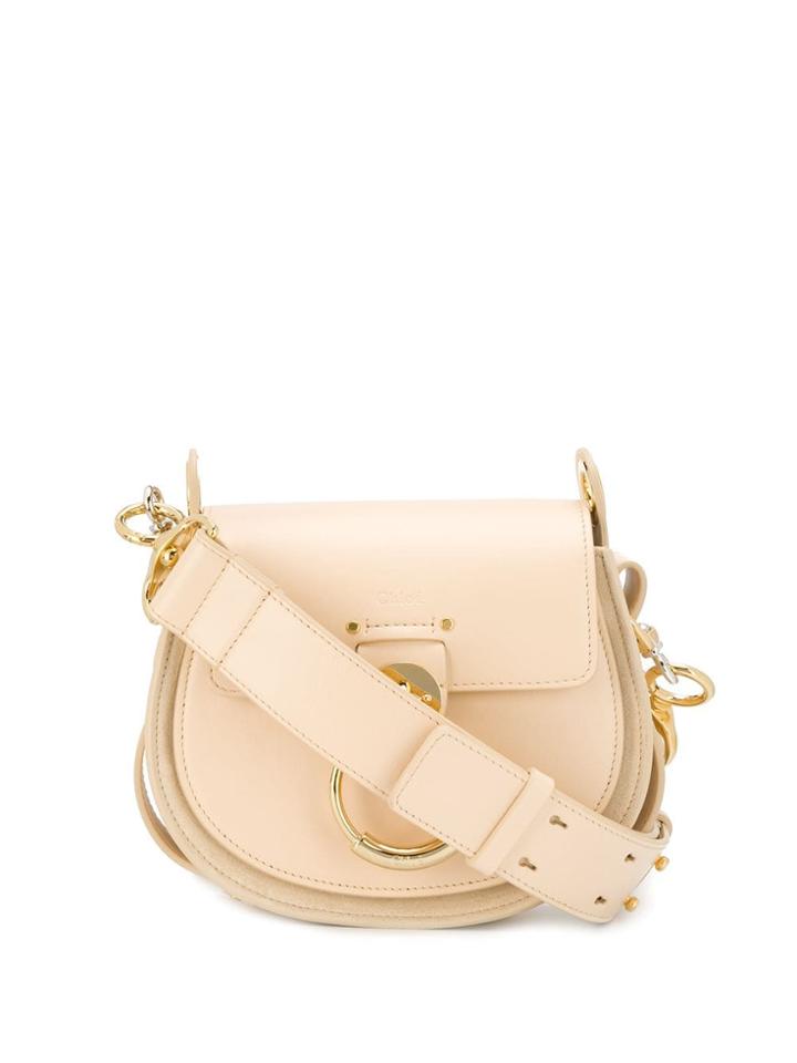 Chloé Engraved Logo Tote - Neutrals