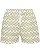 Frescobol Carioca Copacabana Printed Swim Shorts - Green