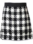 Dolce & Gabbana Checked Tweed Skirt
