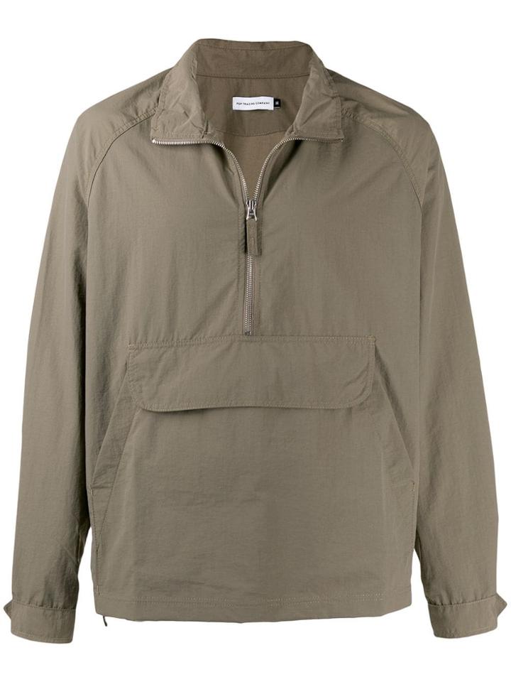 Pop Trading Company Kangaroo Pocket Lightweight Jacket - Green