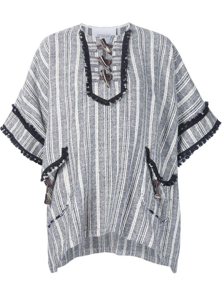 Derek Lam 10 Crosby Woven Stripe Tunic Top