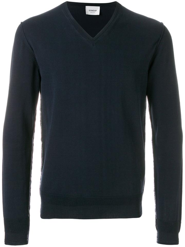 Dondup V-neck Jumper - Blue
