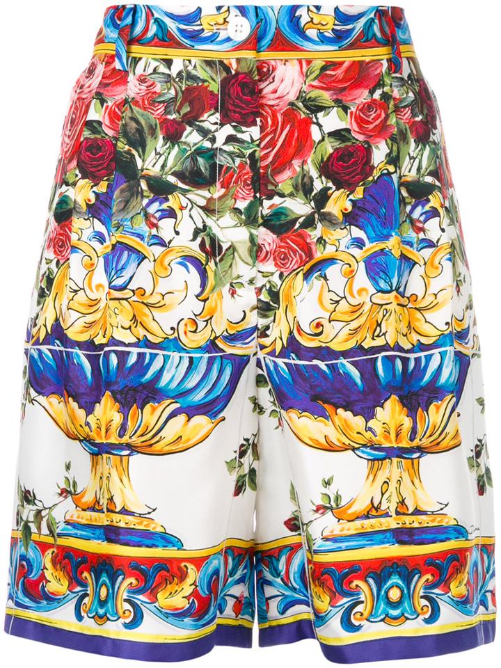 Dolce & Gabbana - Embroidered Shorts - Women - Silk - 40, Silk