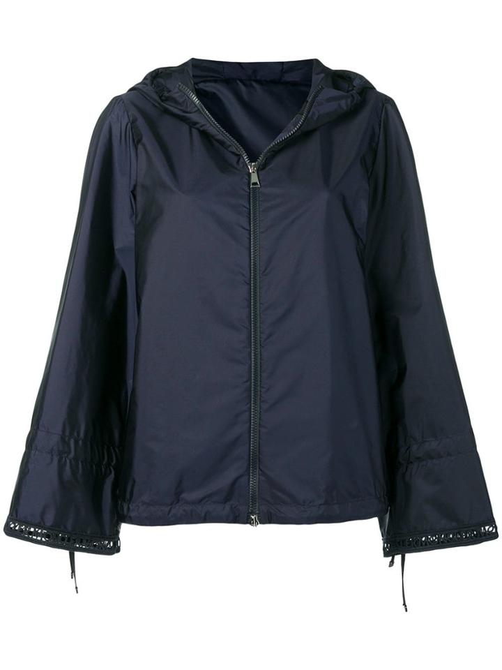 Moncler Flare Sleeve Raincoat - Blue
