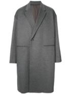 Undercover Rose Embroidered Coat - Grey