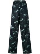 Kenzo Cheongsam Flower Trousers - Blue