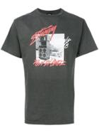 Stussy Graphic Print T-shirt - Grey