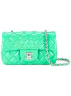 Chanel Vintage Quilted Cc Single Chain Bag, Women's, Green