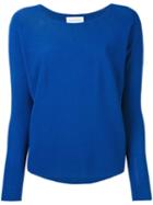 Christian Wijnants - Long Sleeve Sweater - Women - Cotton/viscose - L, Blue, Cotton/viscose