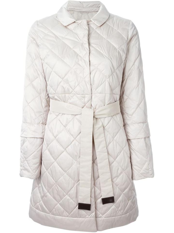 S Max Mara Reversible Padded Coat, Women's, Size: 46, Nude/neutrals, Feather Down/polyester/polyamide