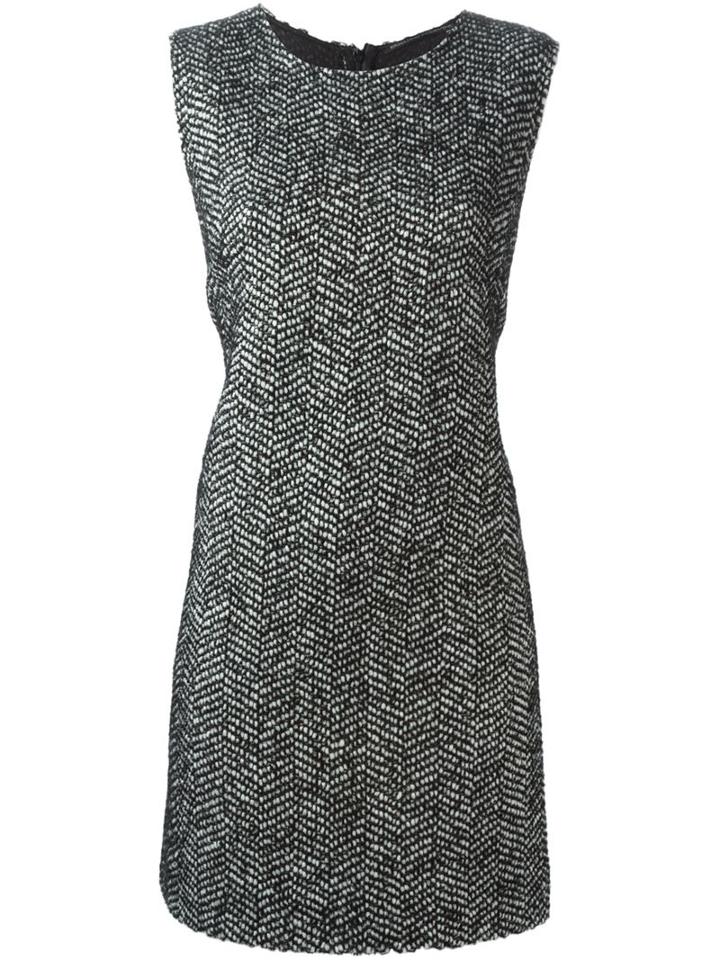 Ermanno Scervino Sleeveless Herringbone Dress