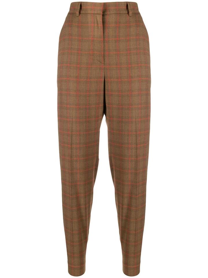 Antonelli Raul Check-print Trousers - Brown