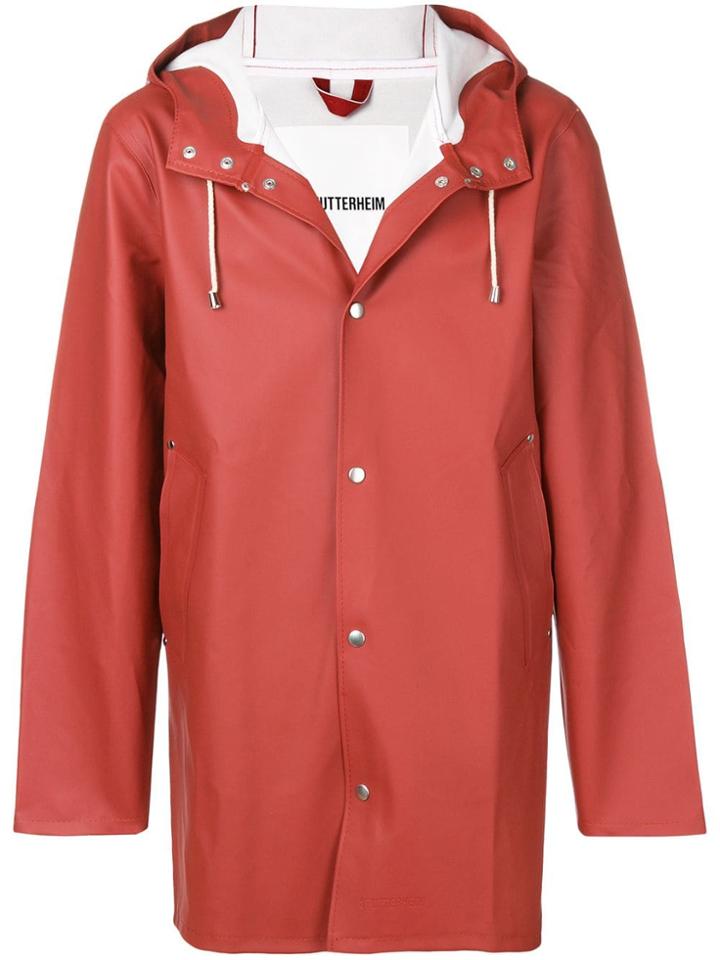 Stutterheim Stockholm Rain Coat - Red