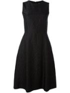 Dolce & Gabbana Ribbon Appliqué Dress, Women's, Size: 42, Black, Acetate/polyester/acrylic/cotton