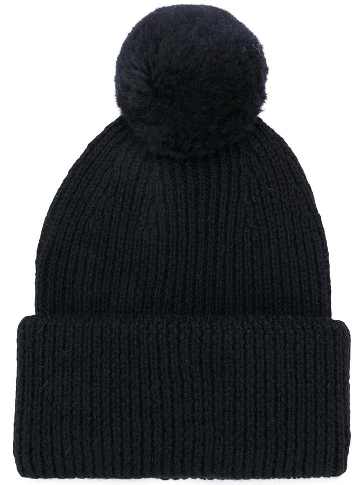 Golden Goose Deluxe Brand Ribbed Bobble Hat - Blue
