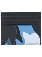 Valentino Camouflage Print Cardholder - Blue