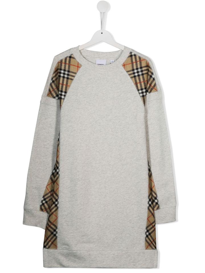Burberry Kids Wanda Sweatshirt Dress - Grey